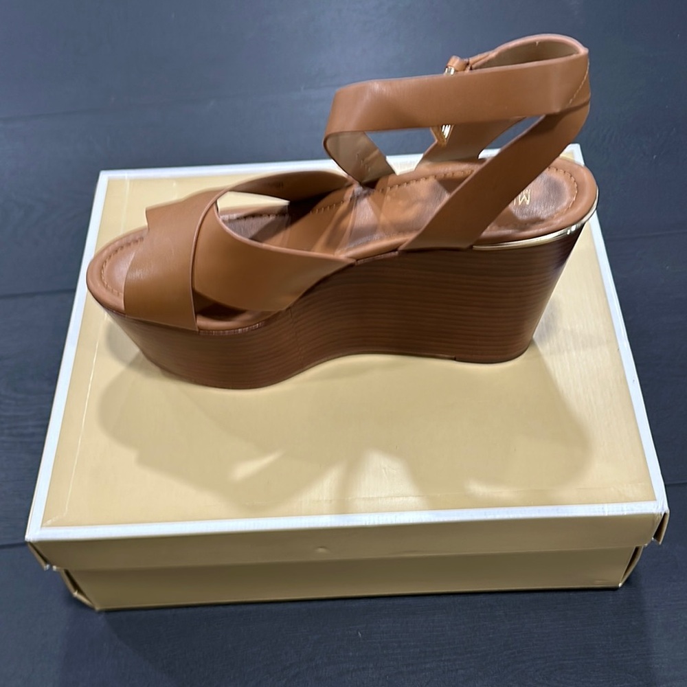Tan Wedge Sandals